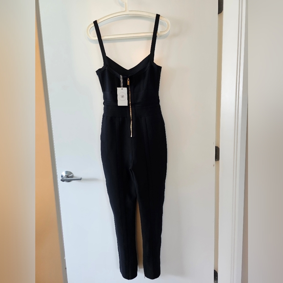 Black Bandage Jumpsuit - Picture 5 of 9